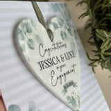 Engagement Card Green Foliage