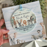 New Baby Boy Card Safari