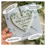 Engagement Card Green Foliage