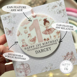 1st Birthday Card Ballerina