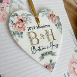 Wedding Card Personalised Heart