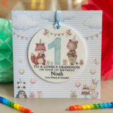 1st Birthday Party Animal Card