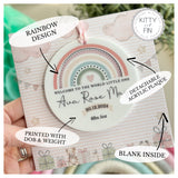 New Baby Girl Card Rainbow