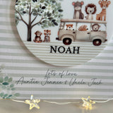 1st Birthday Safari Card