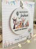 1st Birthday Animal Card