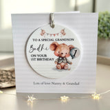 1st Birthday Teddy Card