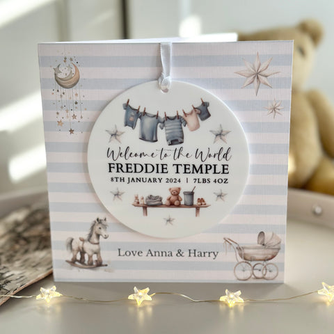 New Baby Boy Card