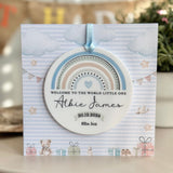 New Baby Boy Card Rainbow