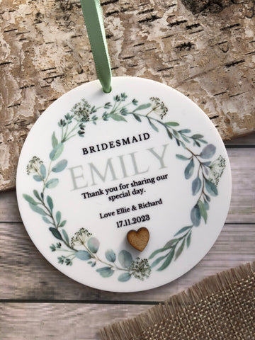 Bridesmaid Floral Keepsake