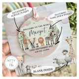 New Baby Girl Card Safari