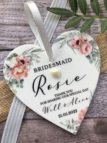 Bridesmaid Floral Keepsake