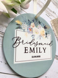 Teal Bridesmaid Keepsake