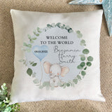 Blue New Baby Cushion