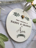 1st Christmas Grandparents Bauble