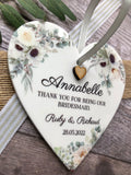 Bridesmaid Floral Keepsake