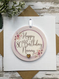 Any Age Birthday Keepsake.