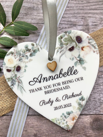 Bridesmaid Floral Keepsake
