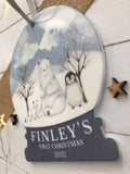 1st Christmas Animal Bauble