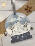 1st Christmas Animal Bauble