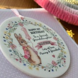 1st Birthday Pink Rabbit