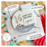 16th Birthday Card Football