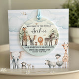 New Baby Boy Card Safari