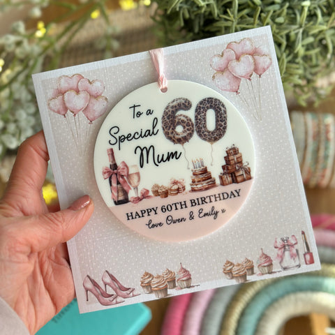 60th or Any Age Birthday Card Any Relation
