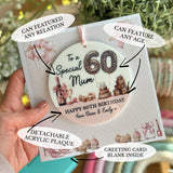 60th or Any Age Birthday Card Any Relation