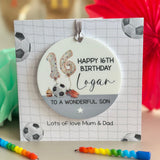 16th Birthday Card Football
