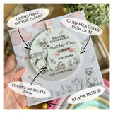 New Baby Girl Card Woodland Animals