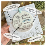 New Baby Boy Card Woodland Animals