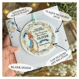 New Baby Grandson, Nephew Card Blue Rabbit