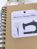 Sewing Personalised Notebook A5