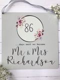 Wedding Countdown Plaque