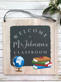 Teacher Classroom Sign Globe