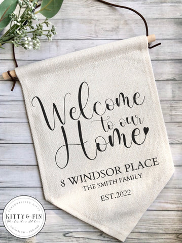 New Home Linen Banner