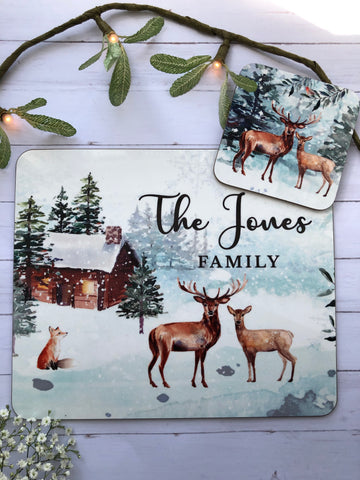 Stag Woodland Placemat Set