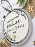 1st Christmas Engaged Bauble