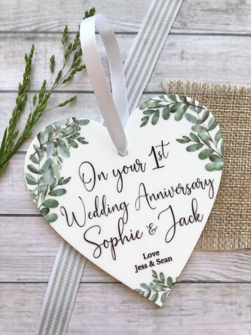 1st Anniversary Keepsake