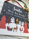 Santa Stop Here Sign
