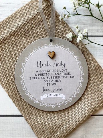 Godfather Plaque