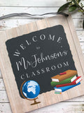 Teacher Classroom Sign Globe