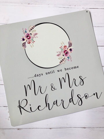 Wedding Countdown Plaque