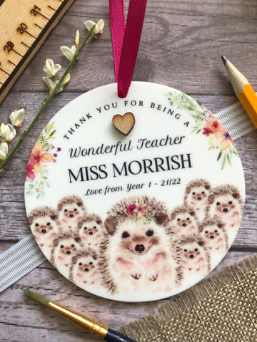 Class Teacher Thank You