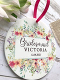 Floral Bridesmaid Keepsake