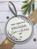 1st Christmas Engaged Bauble