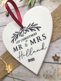 1st Christmas Married Bauble