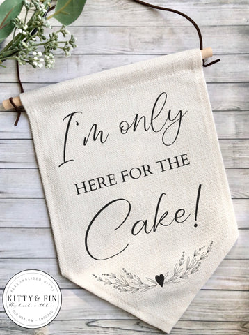 Cake Wedding Flag, Pennant