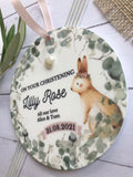 Christening Rabbit Keepsake.
