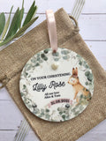 Christening Rabbit Keepsake.